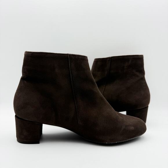 Eric Michael Womens Alexis Booties EU 39 US 8.5-9 Dark Brown Suede NWOB - Picture 5 of 13